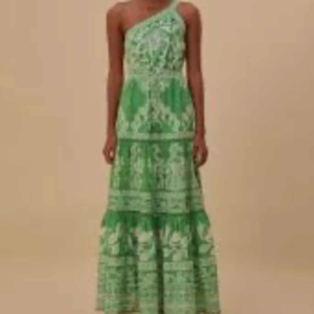 Farm Rio One Shoulder Maxi Dress L
